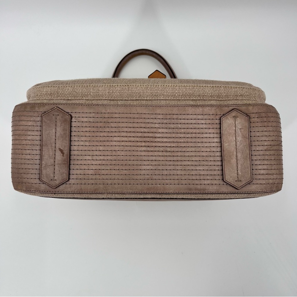 Reed Krakoff Boxer Gray Linen and Leather Tote - Picture 4 of 12